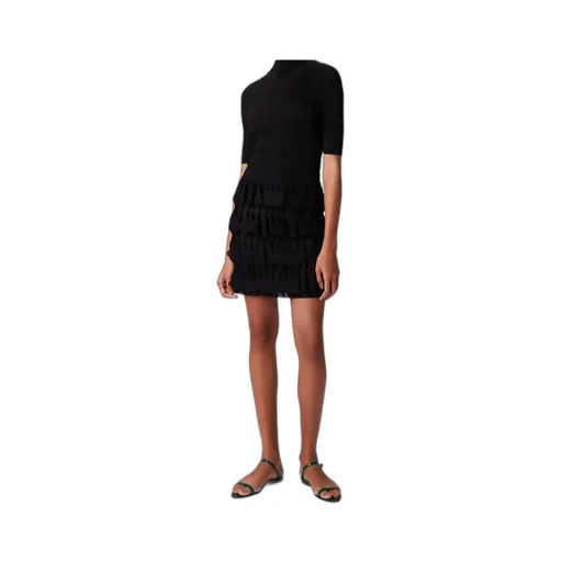 Geometric-Pattern Mini Skirt