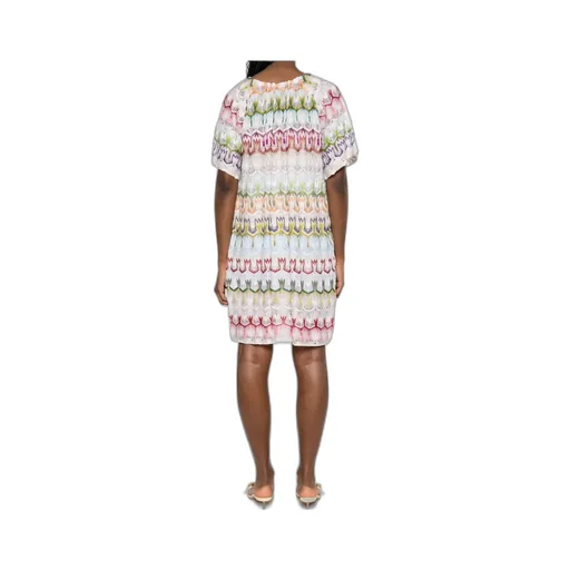 Crochet-Knit Mini Dress