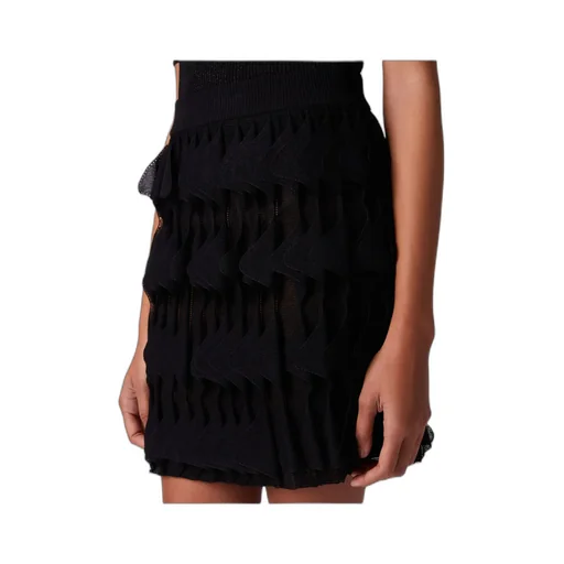 Geometric-Pattern Mini Skirt