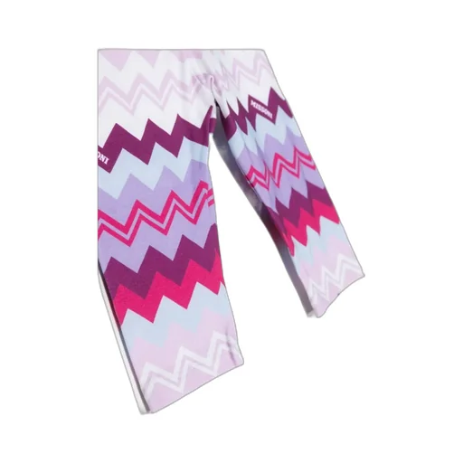 Zigzag-Print Elasticated-Waistband Leggings
