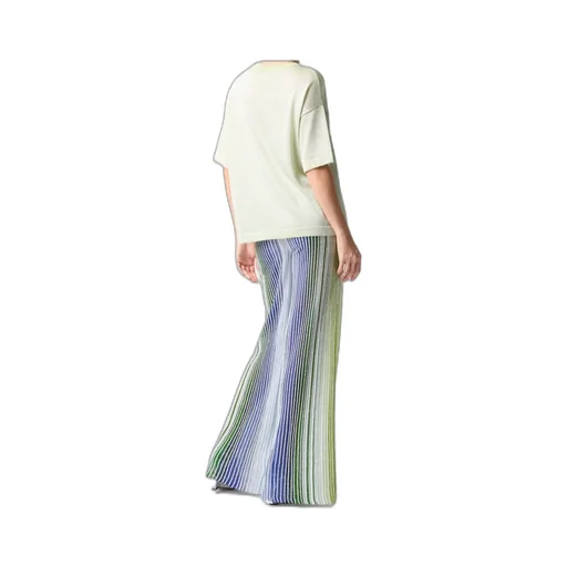 Partialized Sequined Striped Palazzo Trousers