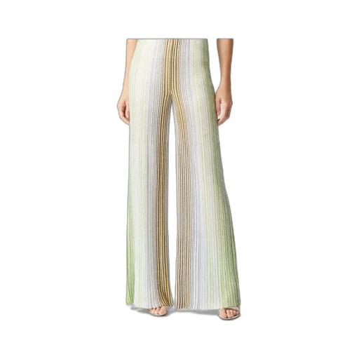 Partialized Sequined Striped Palazzo Trousers