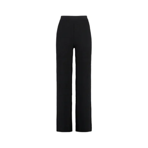 Zig-Zag Mid-Rise Straight-Leg Trousers