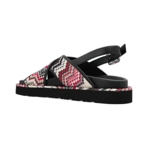 Zigzag Slingback Sandals