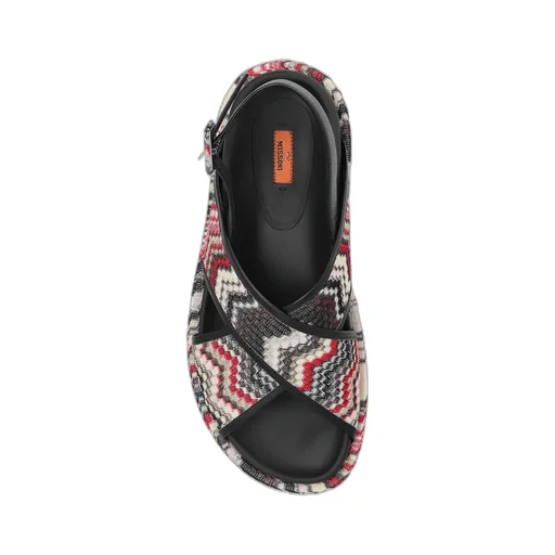 Zigzag Slingback Sandals