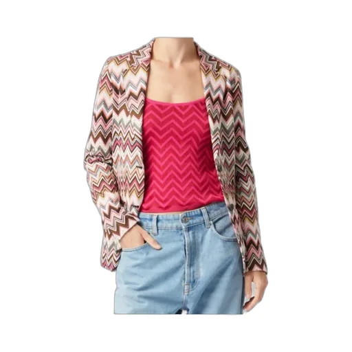 Zigzag Single Breasted Blazer