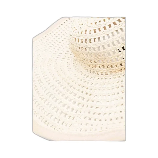 Interwoven Sun Hat With Scarf Detail