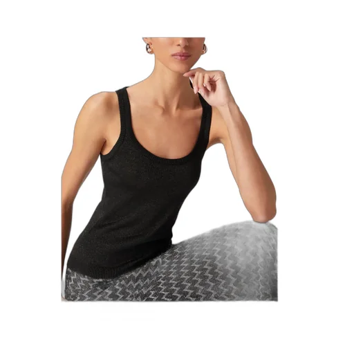 Glitter-Effect Tank Top