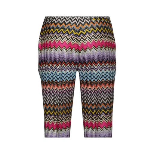 Zigzag Printed Pleated Trousers