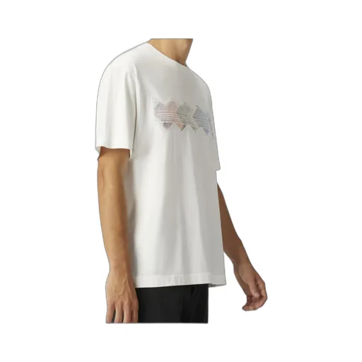 Gradient Zig Zag Insert Crewneck T-Shirt
