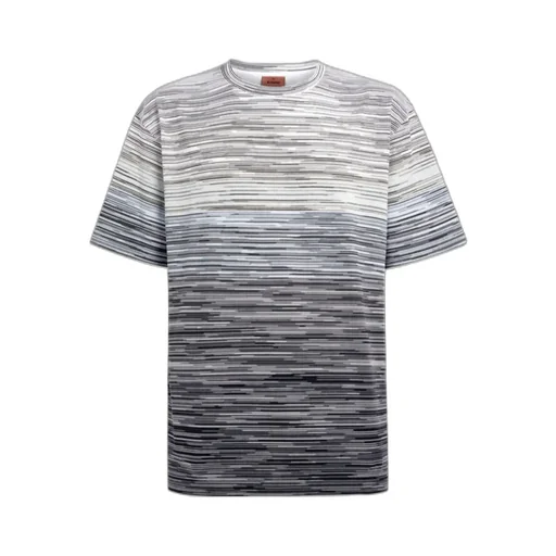 Short Sleeved Striped Crewneck T-Shirt