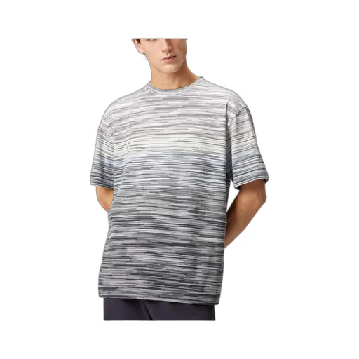 Short Sleeved Striped Crewneck T-Shirt