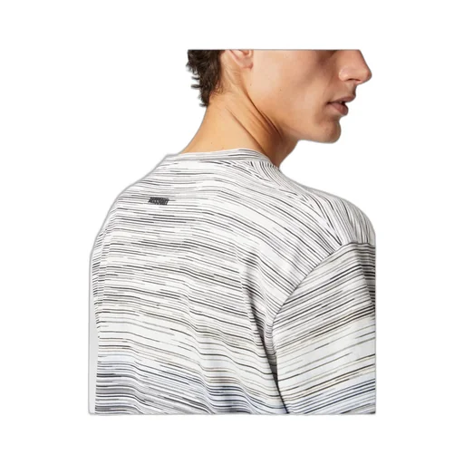 Short Sleeved Striped Crewneck T-Shirt