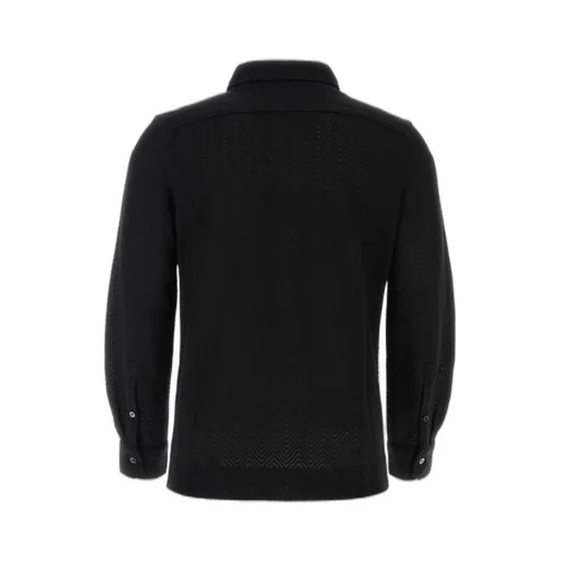 Lapel Jacquard Shirt