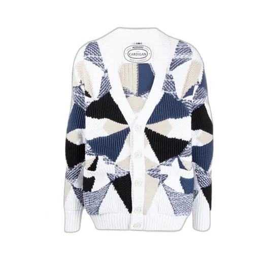 Color-Block Button-Up Cardigan