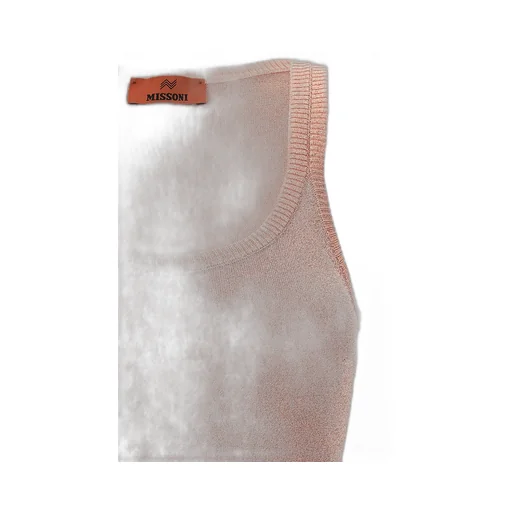Sleeveless Knitted Lurex Tank Top