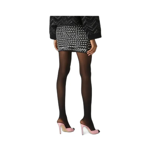 Embellished Zigzag Mini Skirt