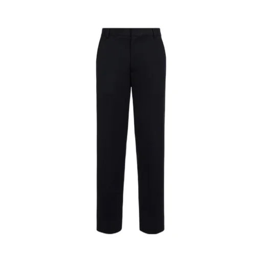 Straight-Leg Wool-Blend Trousers