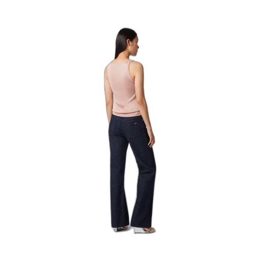 Sleeveless Knitted Lurex Tank Top