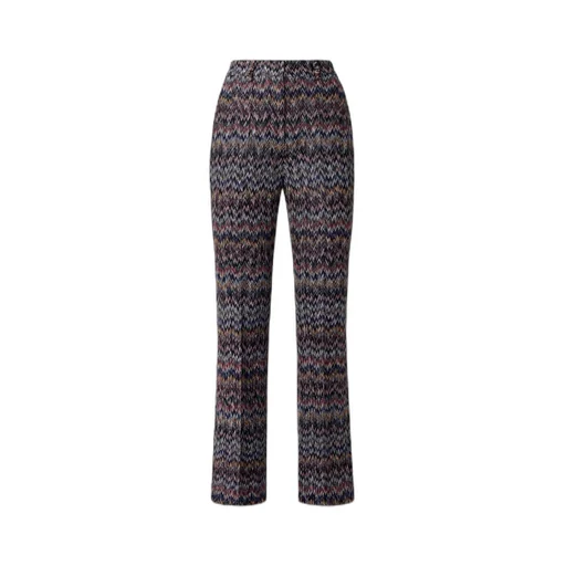 Zigzag Printed Cropped Trousers