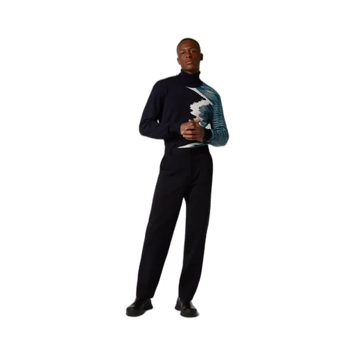 Straight-Leg Wool-Blend Trousers