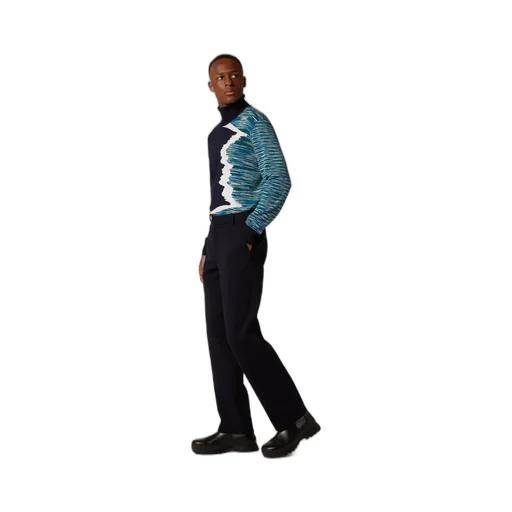 Straight-Leg Wool-Blend Trousers