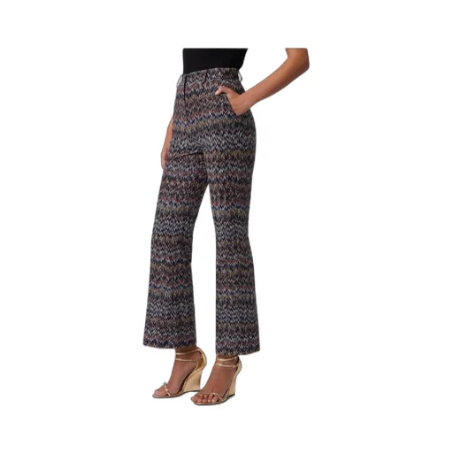 Zigzag Printed Cropped Trousers