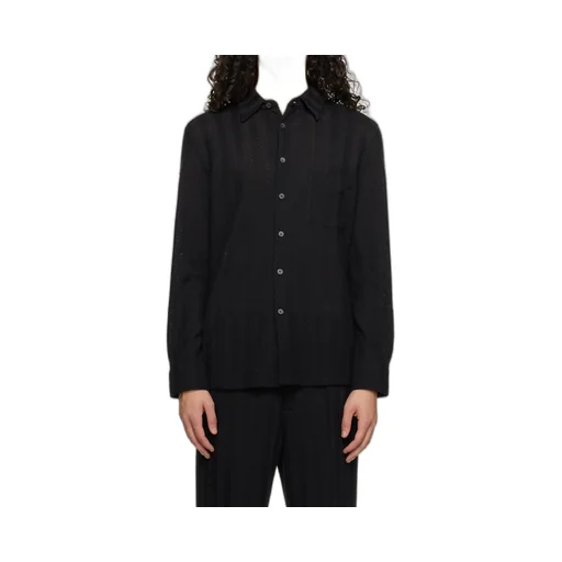 Lapel Jacquard Shirt