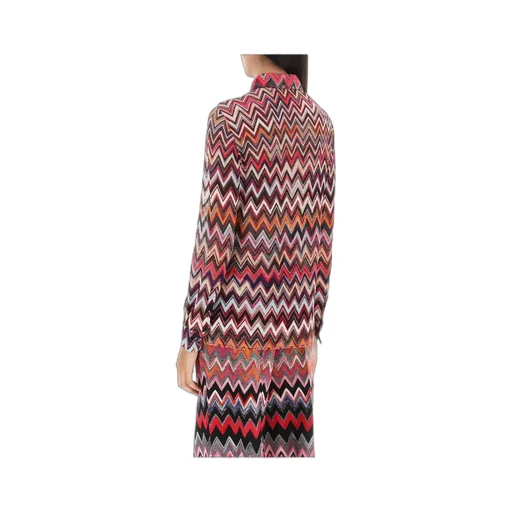Zigzag-Pattern Long-Sleeved Shirt