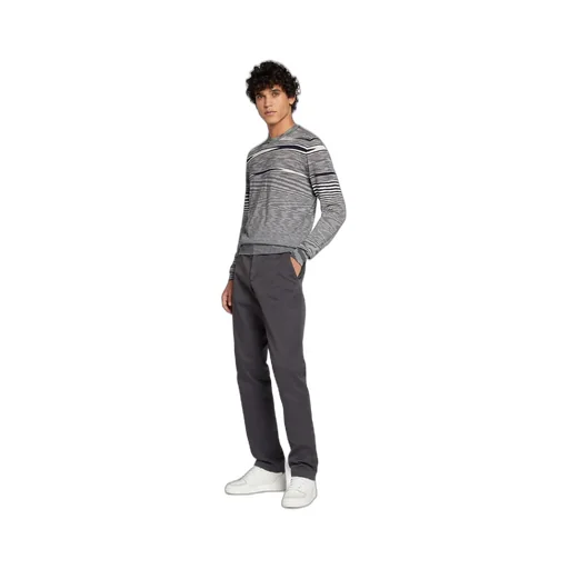 Striped Crewneck Long-Sleeved Jumper