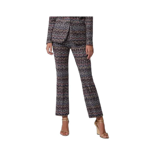 Zigzag Printed Cropped Trousers