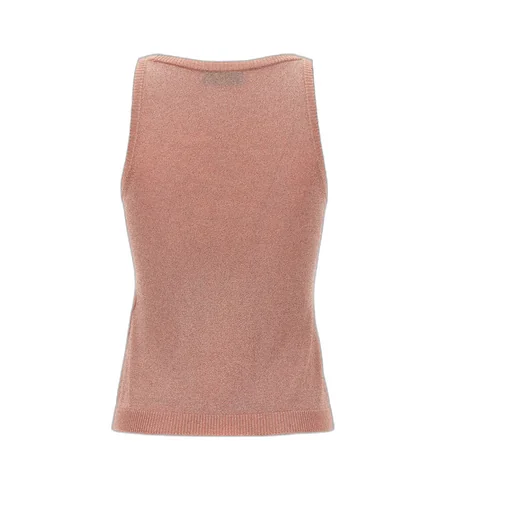 Sleeveless Knitted Lurex Tank Top