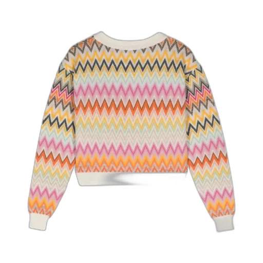Zigzag Jacquard Crewneck Jumper