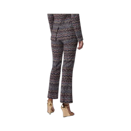 Zigzag Printed Cropped Trousers