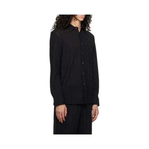 Lapel Jacquard Shirt