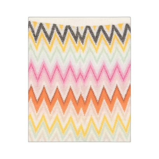 Zigzag-Woven Wide-Leg Trousers