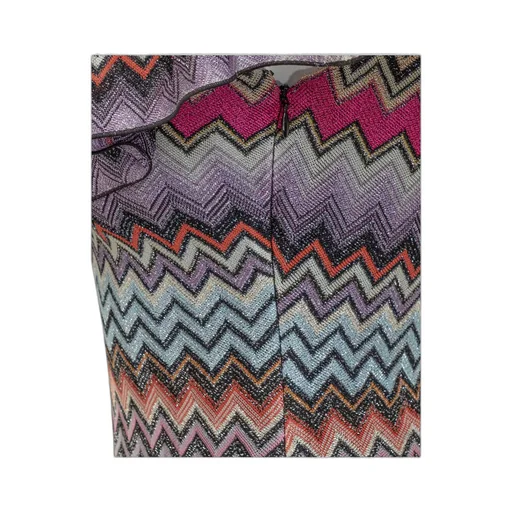 Zigzag Patterned One Sleeved Dress