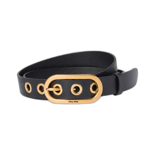 Logo-Engraved Buckle Belt