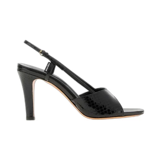 Embossed Slingback Sandals