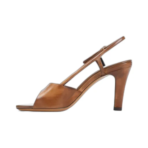 85Mm Sling-Back Leather Sandals