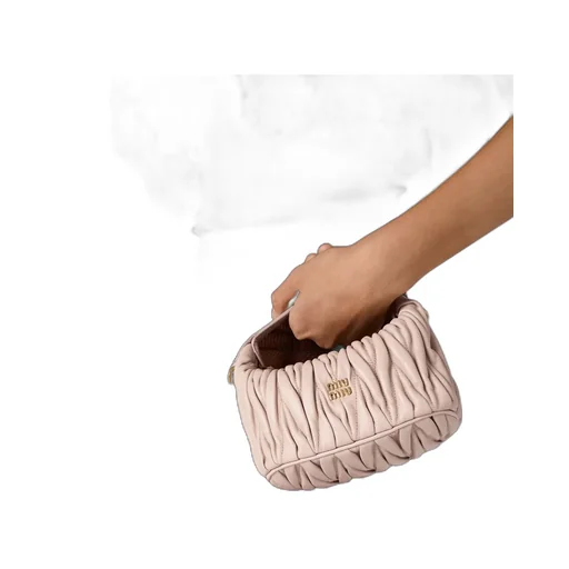 Matelassé Nappa Leather Pouch