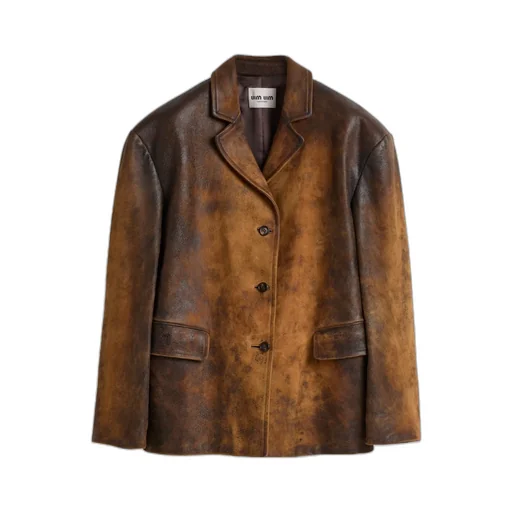 Waxed Suede Leather Jacket