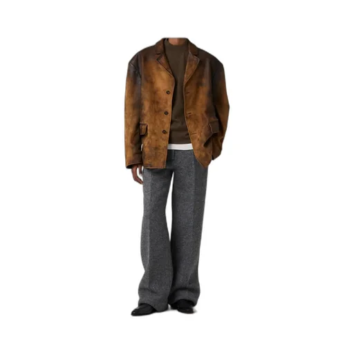 Waxed Suede Leather Jacket