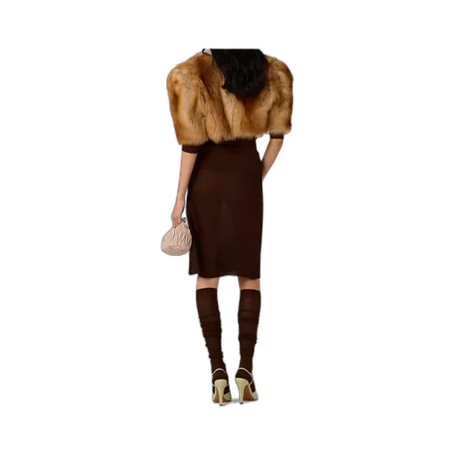 Logo-Patch Midi Skirt