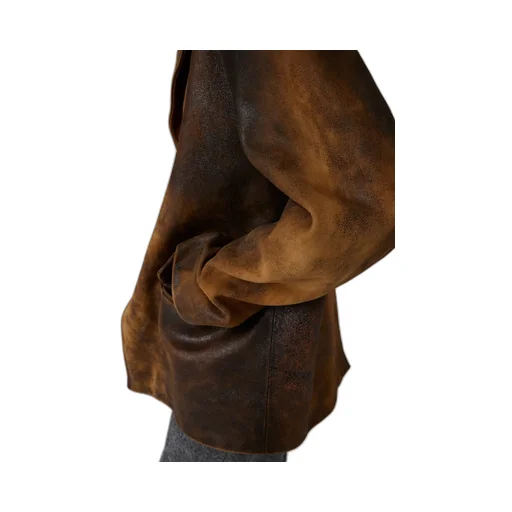 Waxed Suede Leather Jacket