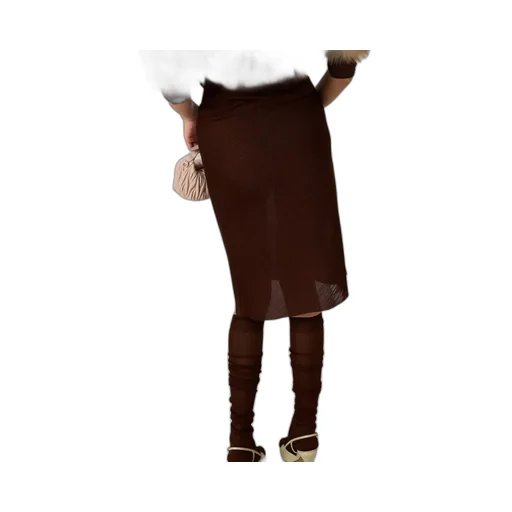 Logo-Patch Midi Skirt