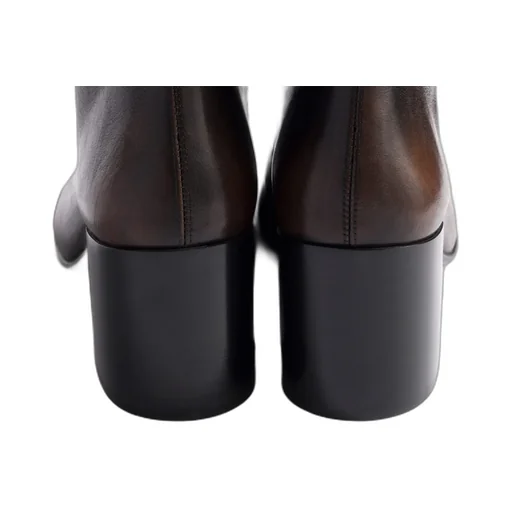 Fumé Calf Booties