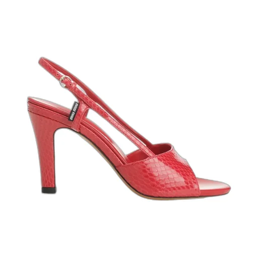 Embossed Slingback Sandals