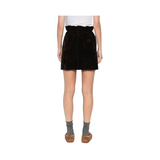 Velvet Mini Skirt