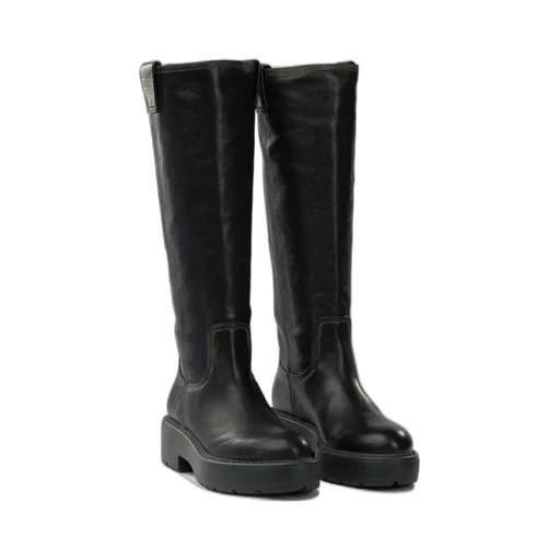 Round-Toe Slip-On Boots
